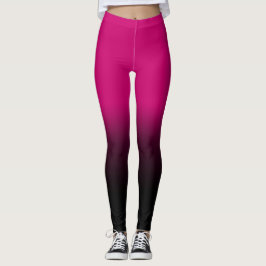 Leggings Rosa moderno, polainas negras elegantes