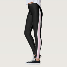 Leggings Rosa Negro Y Blanco