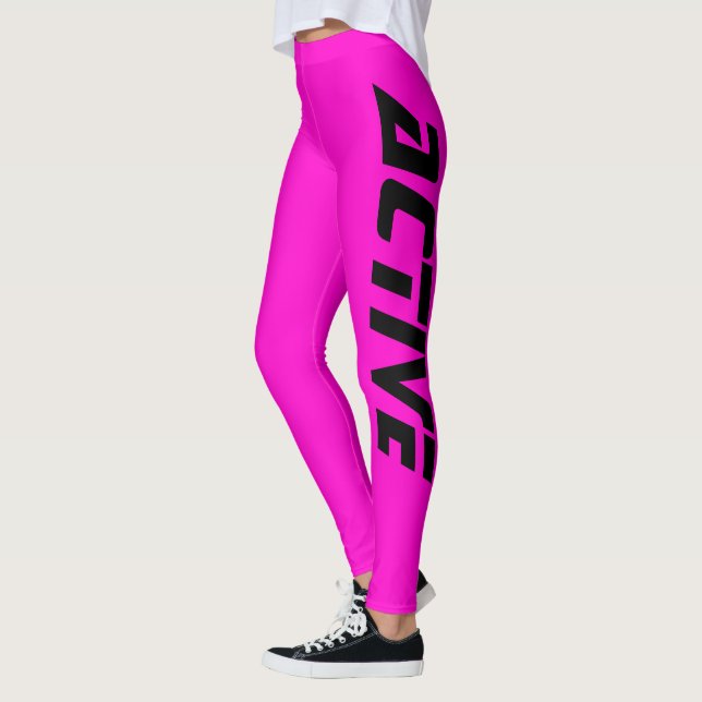 Leggings Rosa Neon Activo Deporte (Izquierda)