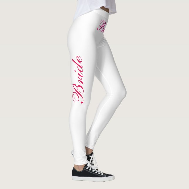 Leggings rosa novia en blanco (Derecha)