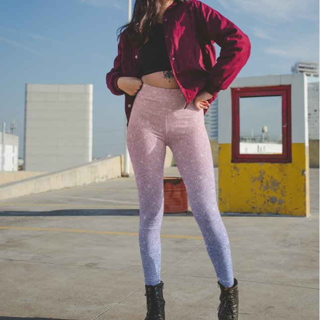 Leggings Rosa Oro Purpurina púrpura Ombre Trendy (Subido por el creador)