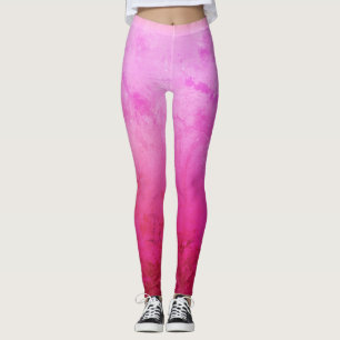 Leggings Rosa, Púrpura, Feliz Personalizado de la Sangre Le