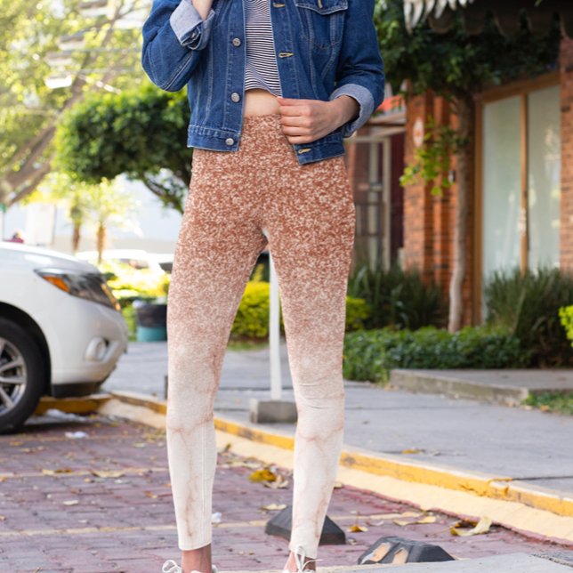 Leggings Rosa Purpurina Glam Gold Sparkle Ombre Marble (Subido por el creador)