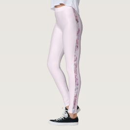 Leggings Rosa Quartz Pastel Gris rosa Moda femenina moderna