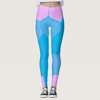 Leggings Rosa retro/azul