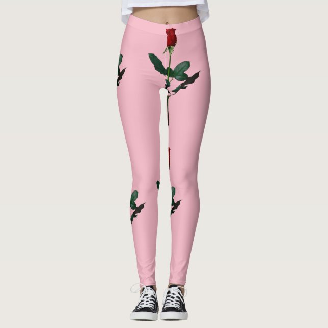 LEGGINGS ROSA ROJA EN ROSA (Anverso)