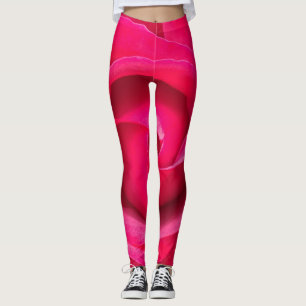 Leggings Rosa Roja Romántica Rosa