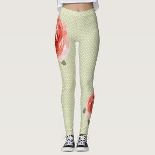 Leggings Rosa roja sobre las piernas blancas y puntiagudas
