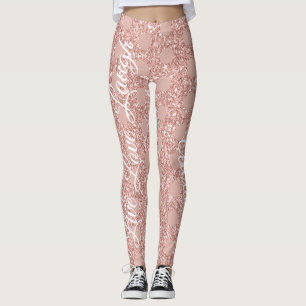 Leggings Rosa Rubor Purpurina Rosa vive amor Laugh Polka Do
