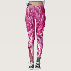 Leggings Rosa victoriano rosa de color vintage. Foto Floral