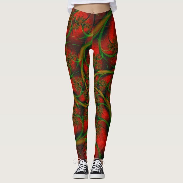 Leggings Rosa Vines (Anverso)
