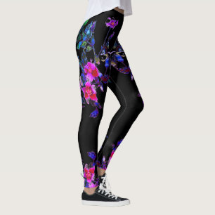 Leggings Rosa violeta vintage