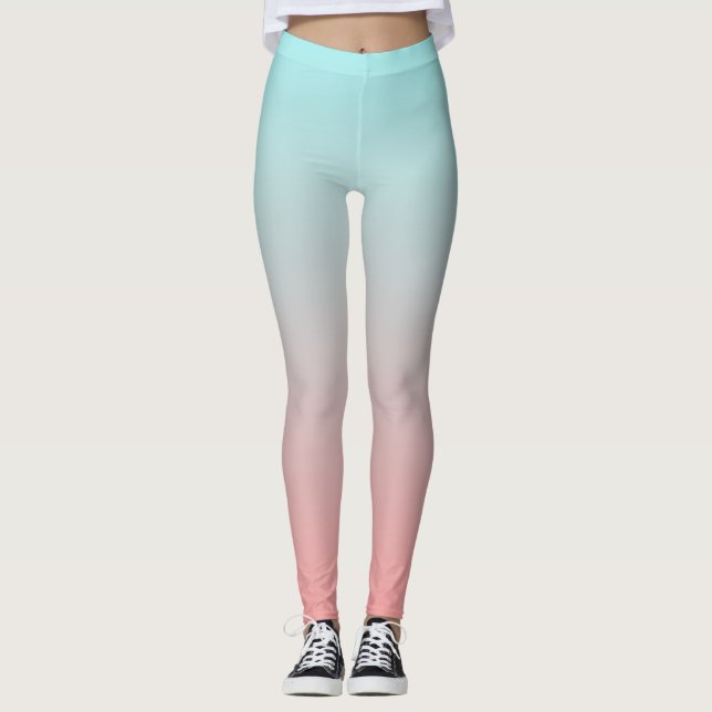 Leggings Rosa y Azul Ombré Agradable (Anverso)