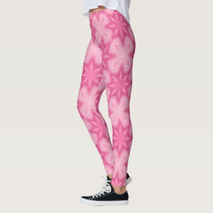 Leggings Rosa y Blanco