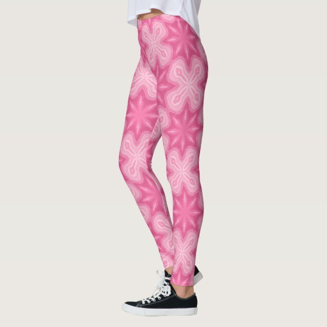 Leggings Rosa Y Blanco (Izquierda)