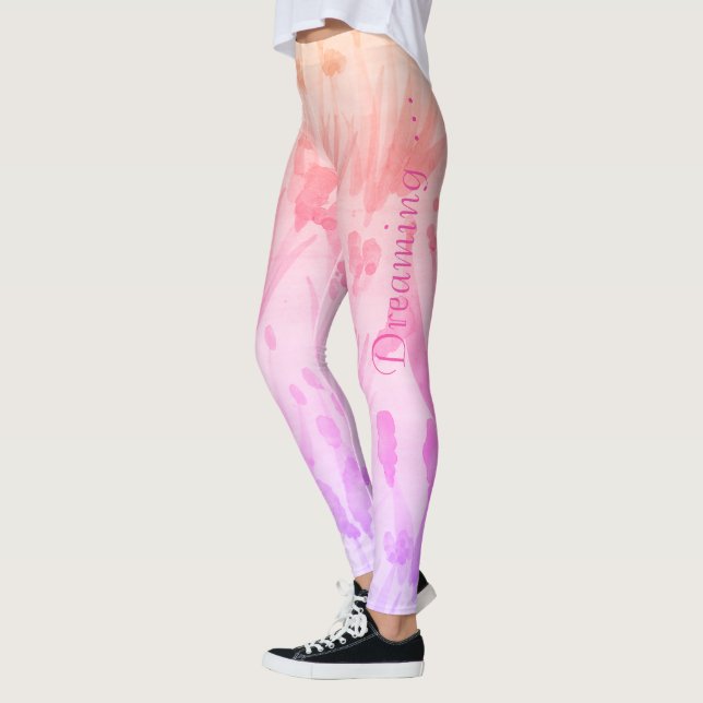 Leggings Rosa y malva modernos (Izquierda)