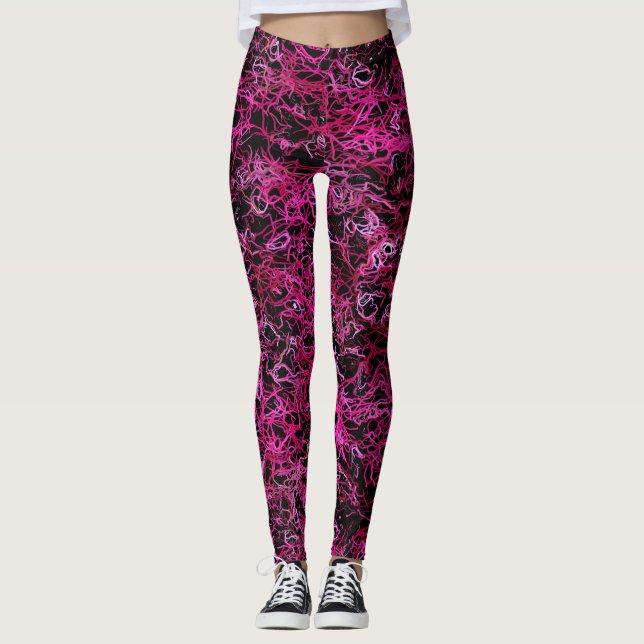 Leggings Rosa y negro (Anverso)