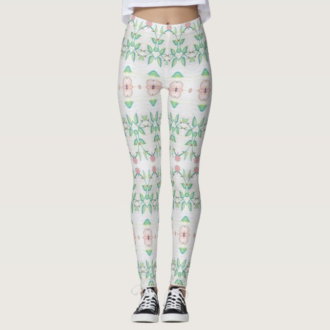 Leggings Rosa y verde (Anverso)