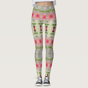 Leggings Rosa y verde limón