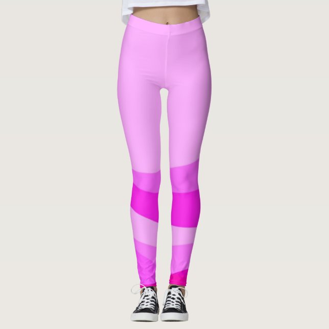 Leggings rosadas modernas. (Anverso)