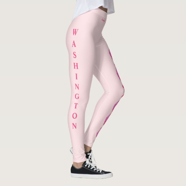Leggings Rosado Estado de Washington Rhododendron Flores Le (Derecha)