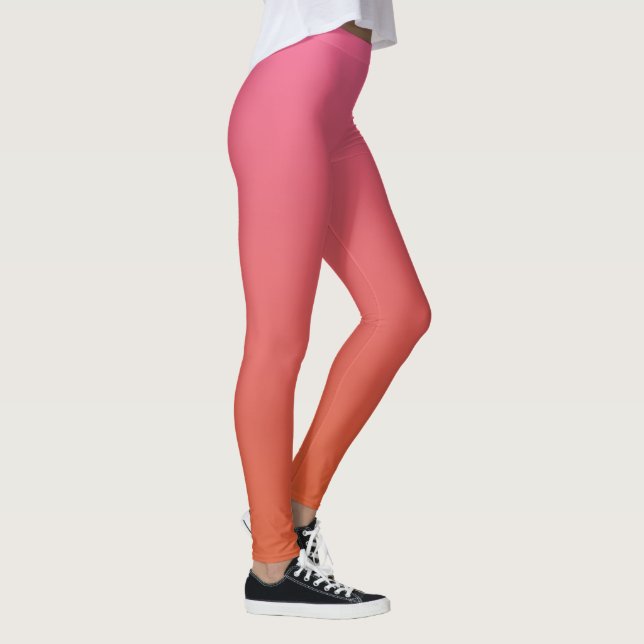 Leggings Rosado - Naranja de las leyendas de gradiente (Derecha)