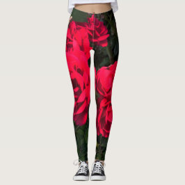 Leggings Rosario Roses Rojos