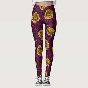Leggings Rosas amarillas