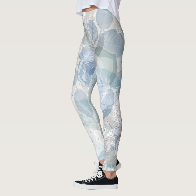 Leggings Rosas azules grunge (Izquierda)