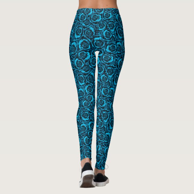 Leggings Rosas azules oscuros (Reverso)