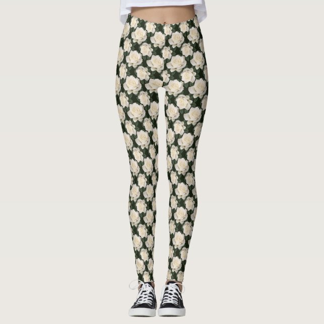 Leggings Rosas blancas (Anverso)