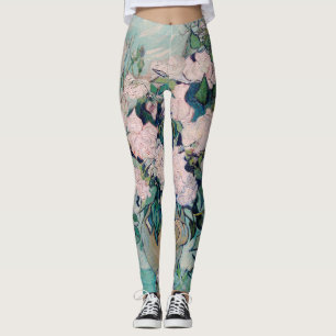 Leggings Rosas blancas-1890-Vincent van Gogh
