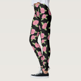 Leggings Rosas con patrones rosados