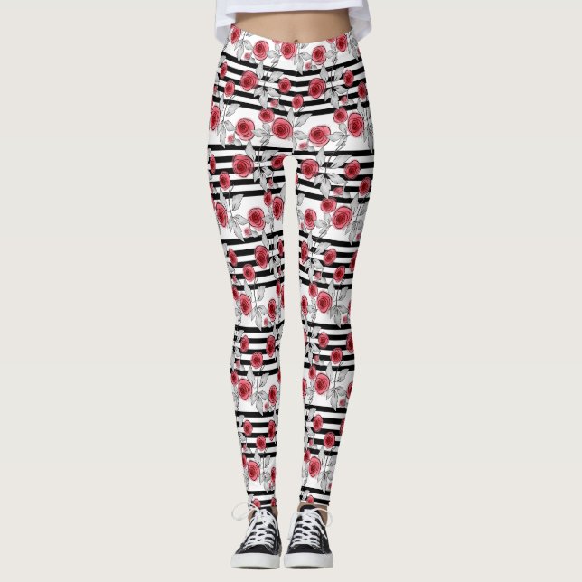 Leggings Rosas de acuarela (Anverso)