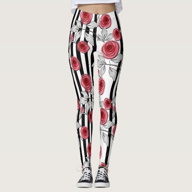 Leggings Rosas de acuarela (Anverso)