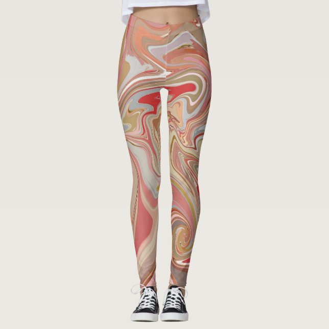 Leggings Rosas de Coral (Anverso)