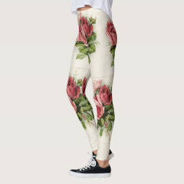 Leggings Rosas de época