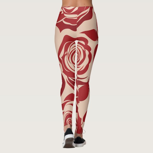 Leggings Rosas de Whispering (Reverso)