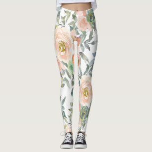 Leggings Rosas elegantes de moda,Mensaje motivacional