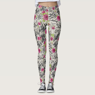 Leggings Rosas en el modelo animal