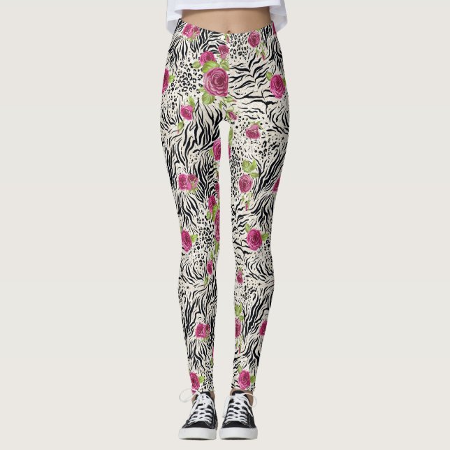 Leggings Rosas en el modelo animal (Anverso)