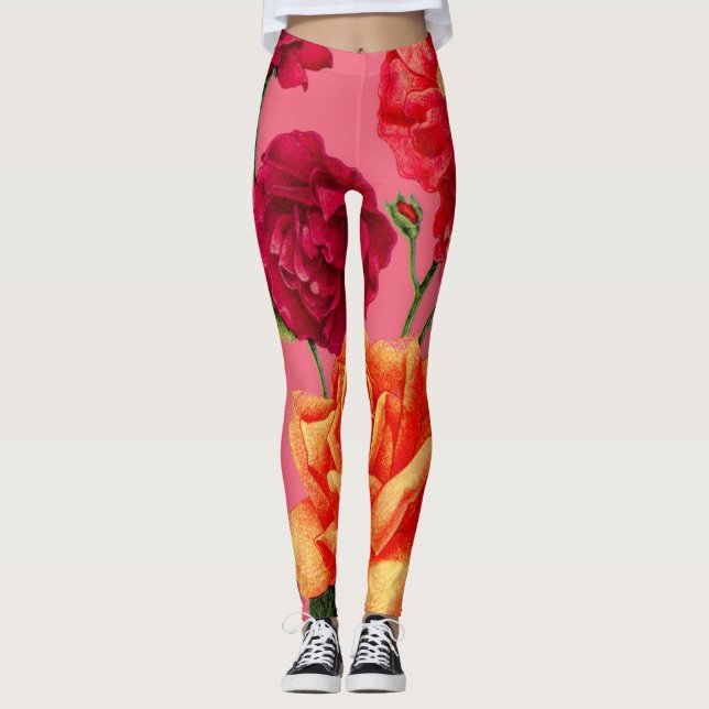 Leggings rosas imprimir (Anverso)