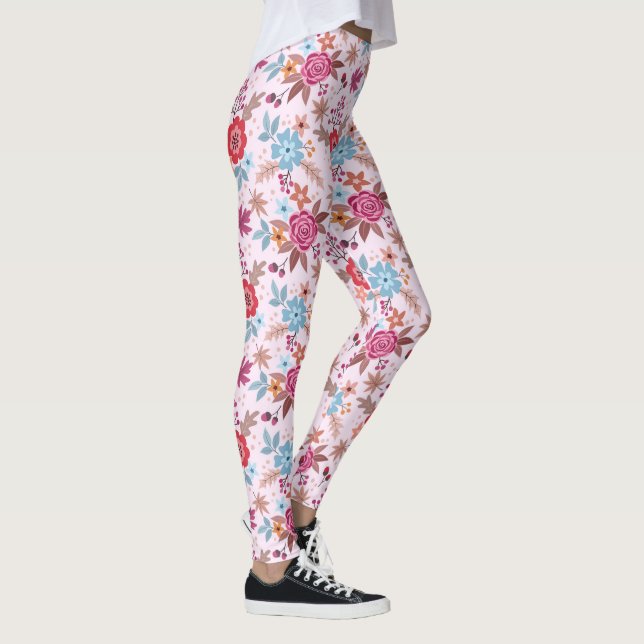 Leggings Rosas inspirados en el otoño - Leggencias de impre (Derecha)