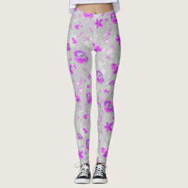 Leggings Rosas Lilas Claras