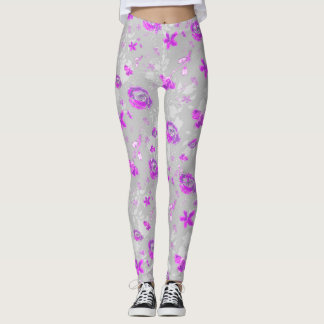Leggings Rosas Lilas Claras