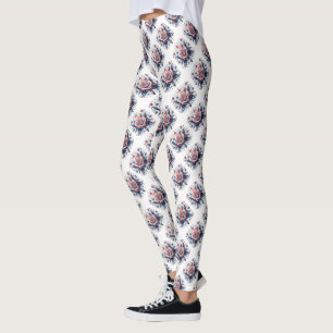Leggings Rosas patrióticos