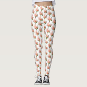 Leggings Rosas personalizados de moda diseñan elegante mode