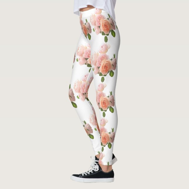 Leggings Rosas personalizados moderna y elegante plantilla  (Izquierda)