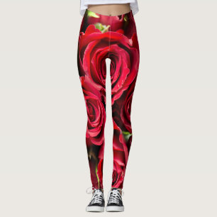 Leggings Rosas rojas