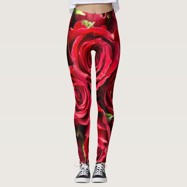 Leggings Rosas rojas (Anverso)